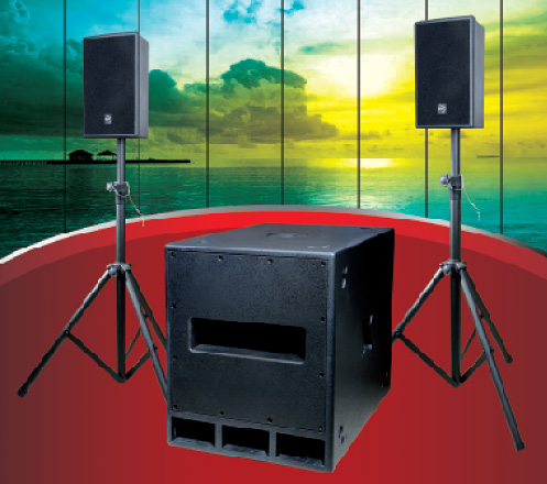 two satellites and a subwoofer